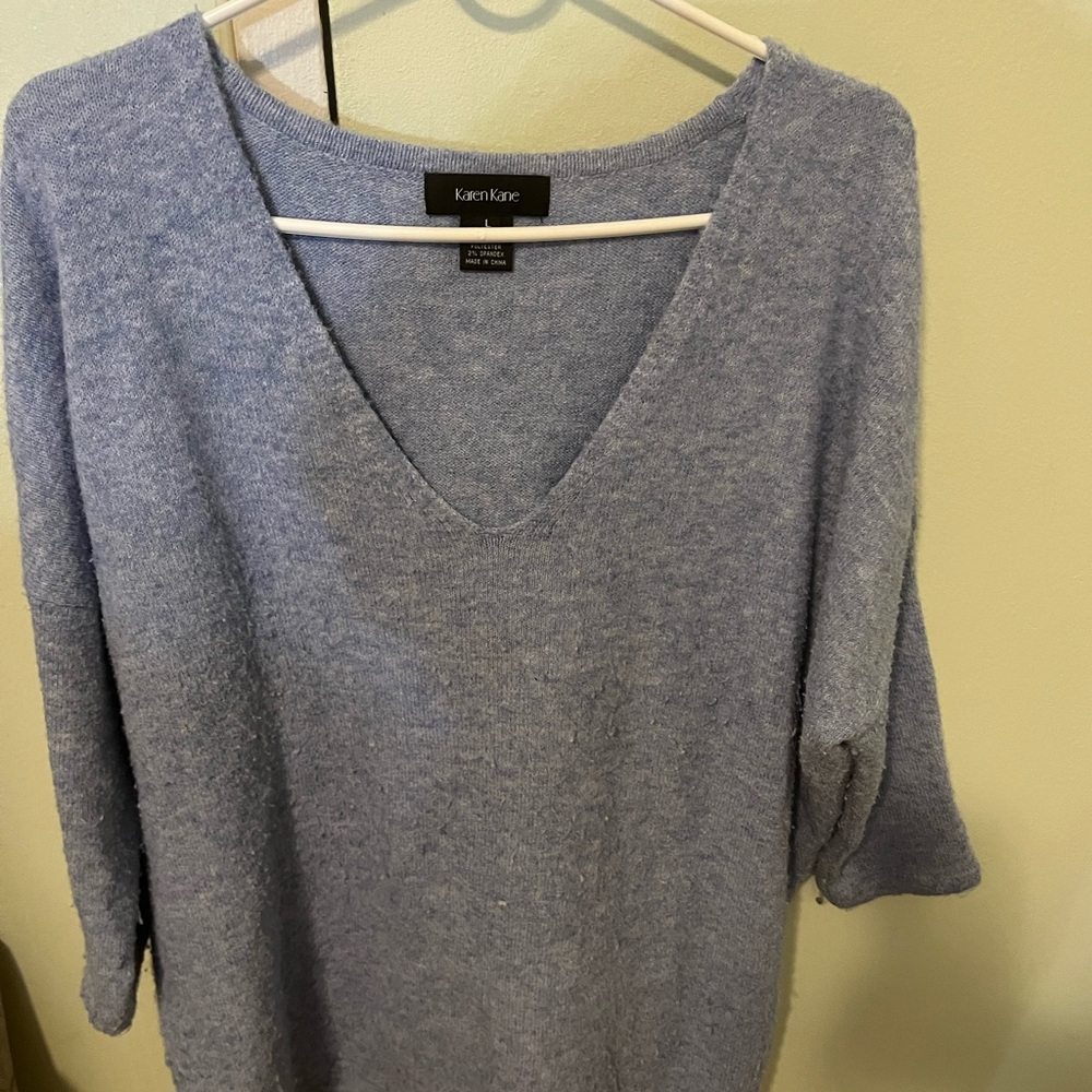 Karen Kane Soft Heather Blue Sweater